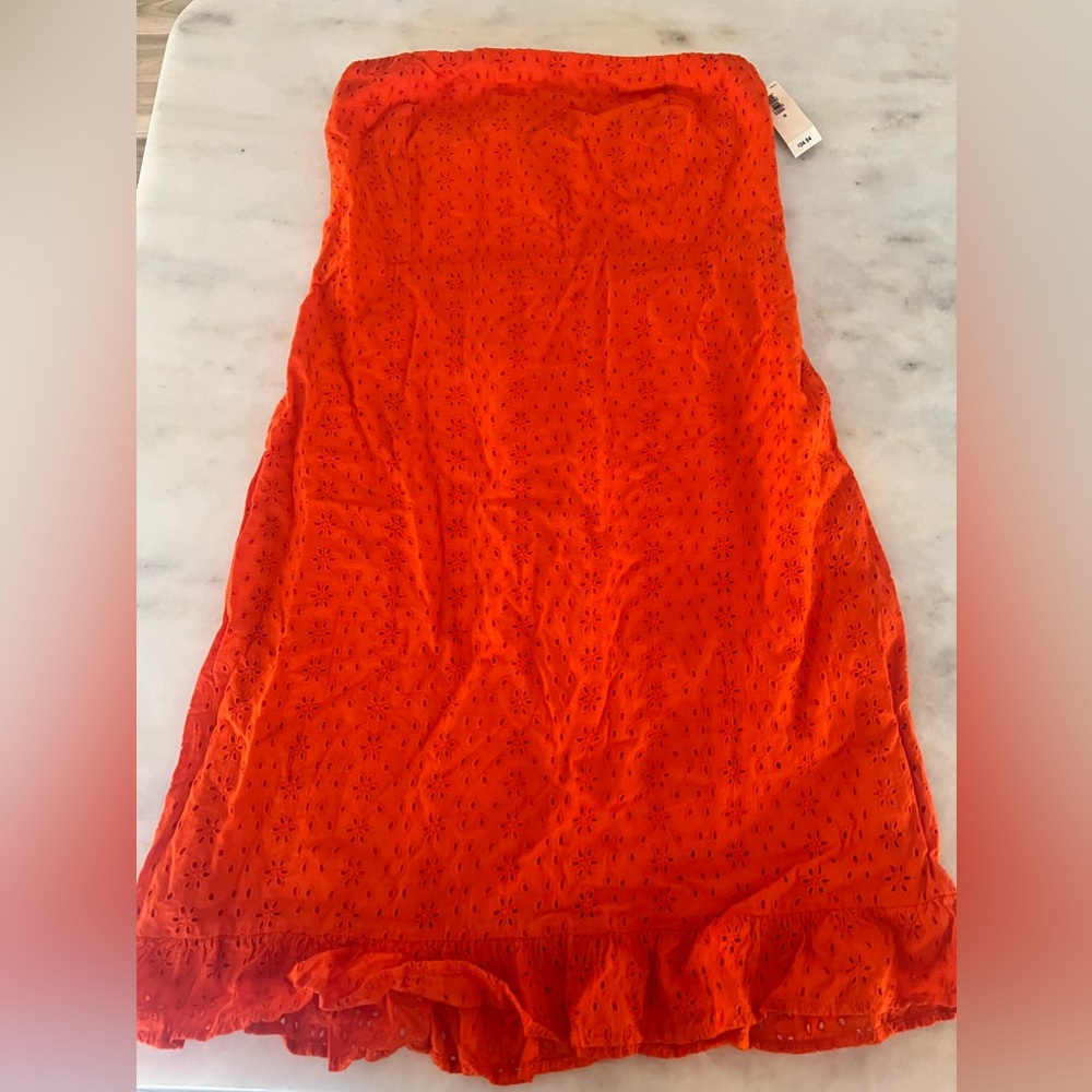 Old navy strapless eyelet mini dress